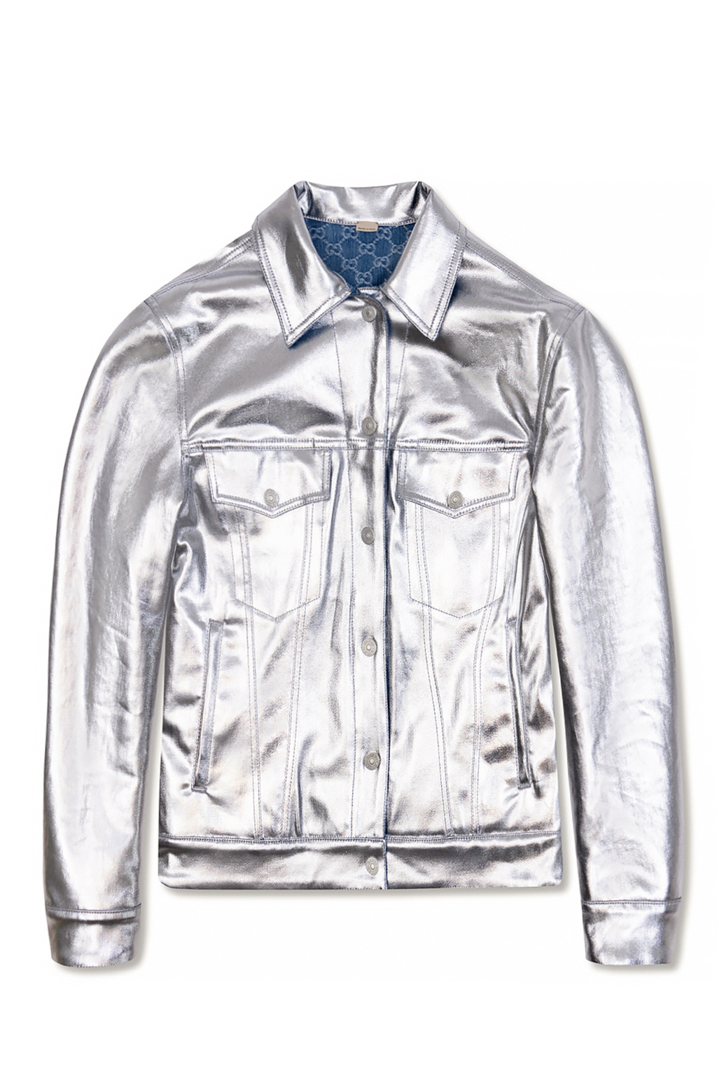 Gucci silver clearance jacket